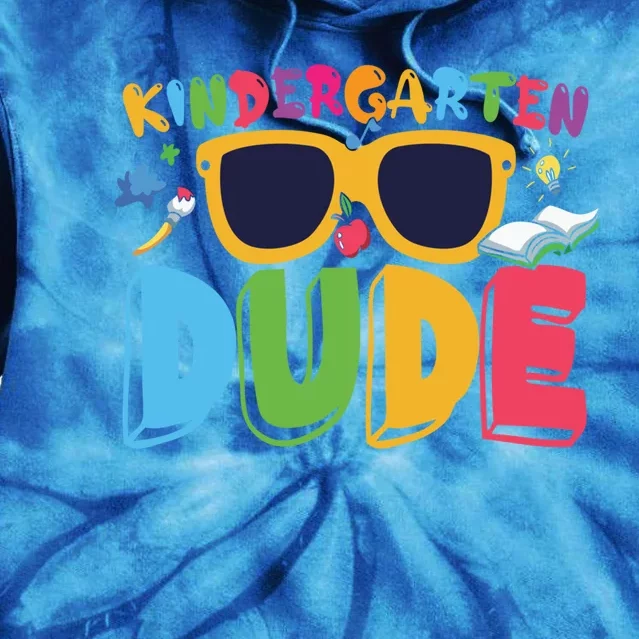 Kindergarten Dude Cute Kindergarten Gift Tie Dye Hoodie