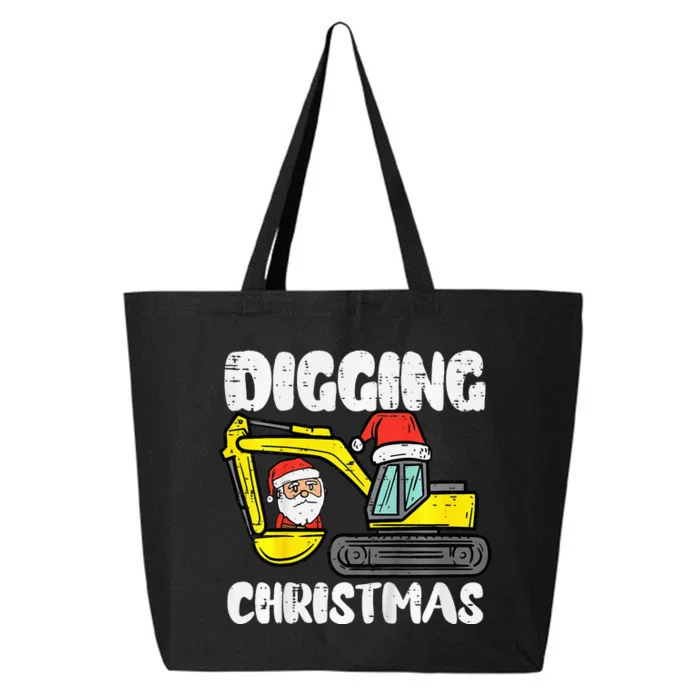 Kids Digging Christmas Excavator Xmas Truck Kids 25L Jumbo Tote