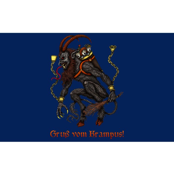 Krampus Dark Christmas Merry Krampus Holiday Horror Bumper Sticker