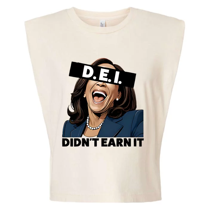 Kamala Dei DidnT Earn It Anti Kamala Harris Vote Trump 2024 Garment-Dyed Women's Muscle Tee