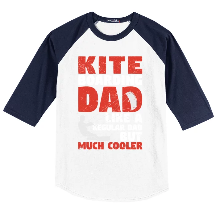 Kiteboarding Dad Funny Surfing Kite Surfer FatherS Day Gift Baseball Sleeve Shirt