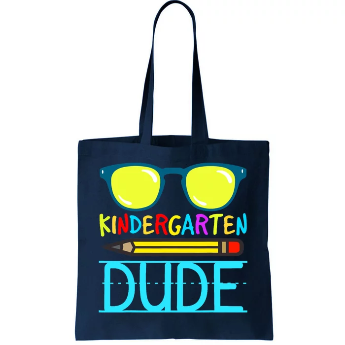 Kindergarten Dude Funny First Day Back To School Student Tote Bag