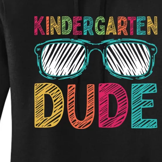 Kindergarten Dude Funny First Day Back To School Student Women's Pullover Hoodie