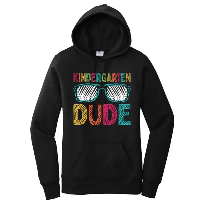 Kindergarten Dude Funny First Day Back To School Student Women's Pullover Hoodie