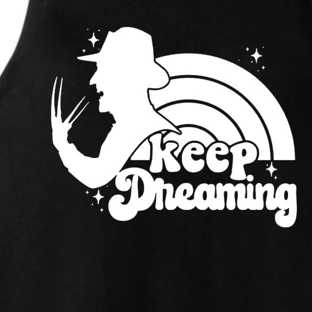 Keep Dreaming Freddy's Nightmare Horror Movi Ladies Tri-Blend Wicking Tank