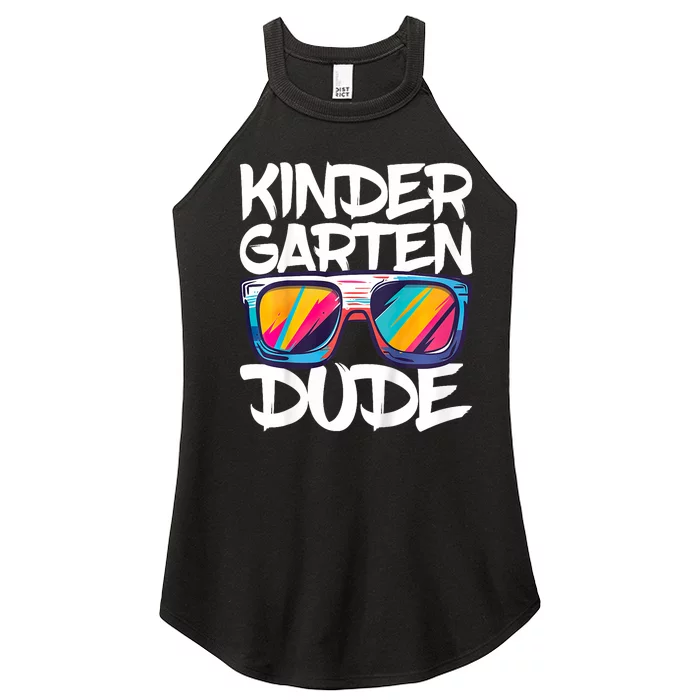 Kindergarten Dude First Day Of Kindergarten Boy Girl Women’s Perfect Tri Rocker Tank