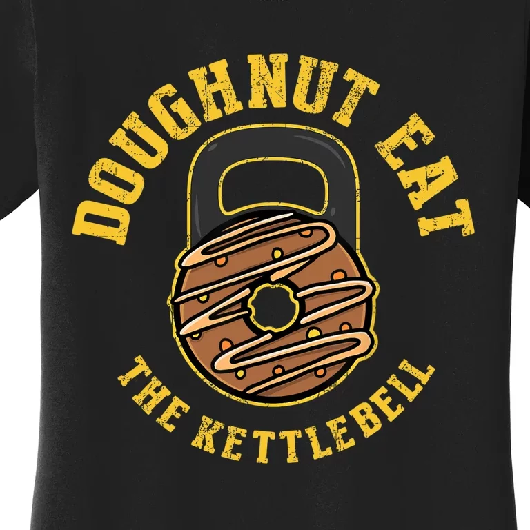 Kettlebell Donut, Funny Gym Workout, Fitness Women's T-Shirt