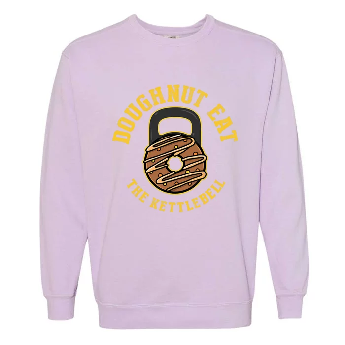 Kettlebell Donut, Funny Gym Workout, Fitness Garment-Dyed Sweatshirt