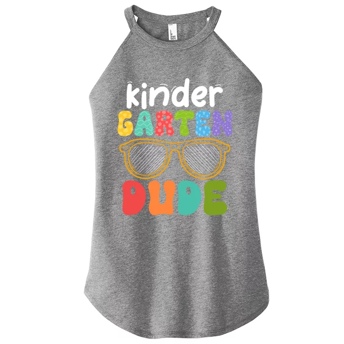 Kindergarten Dude First Day Of Kindergarten Teacher Team Gift Women’s Perfect Tri Rocker Tank