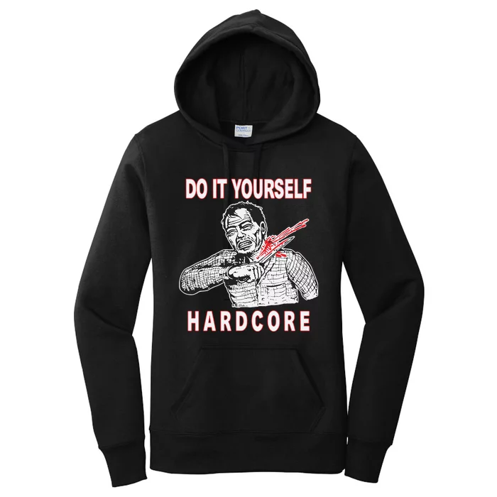 Knucklexdragger Do It Yourself Hardcore Women's Pullover Hoodie