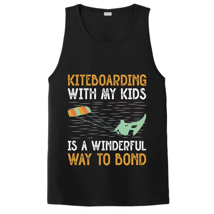 Kiteboarding Dad Kite Surfers Kite Boarders Gift Performance Tank