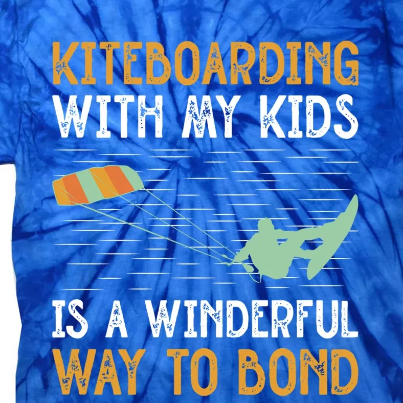 Kiteboarding Dad Kite Surfers Kite Boarders Gift Tie-Dye T-Shirt