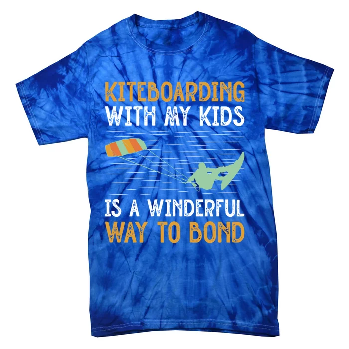 Kiteboarding Dad Kite Surfers Kite Boarders Gift Tie-Dye T-Shirt