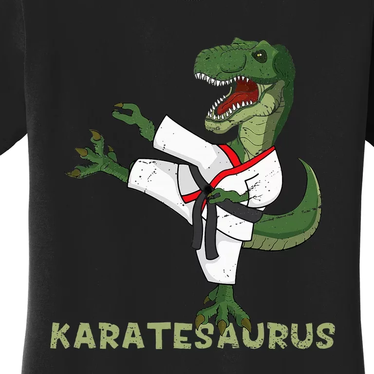 Karate Dinosaur Karatesaurus Trex Karatist Women's T-Shirt