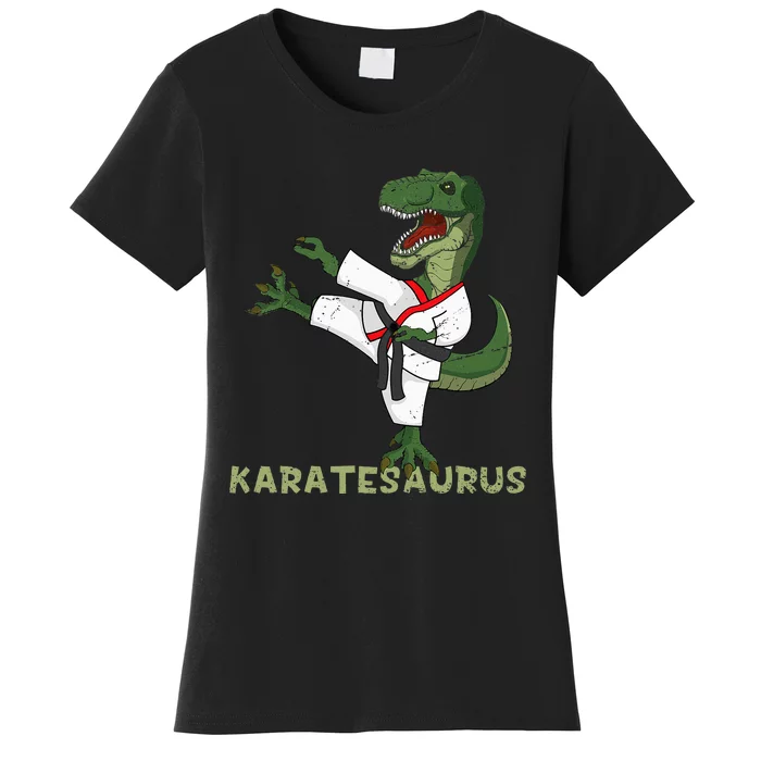 Karate Dinosaur Karatesaurus Trex Karatist Women's T-Shirt