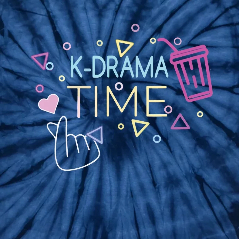 Korean Drama Kdrama Finger Heart Design Tie-Dye T-Shirt