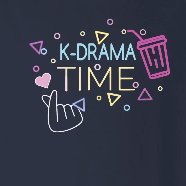 Korean Drama Kdrama Finger Heart Design Toddler Long Sleeve Shirt