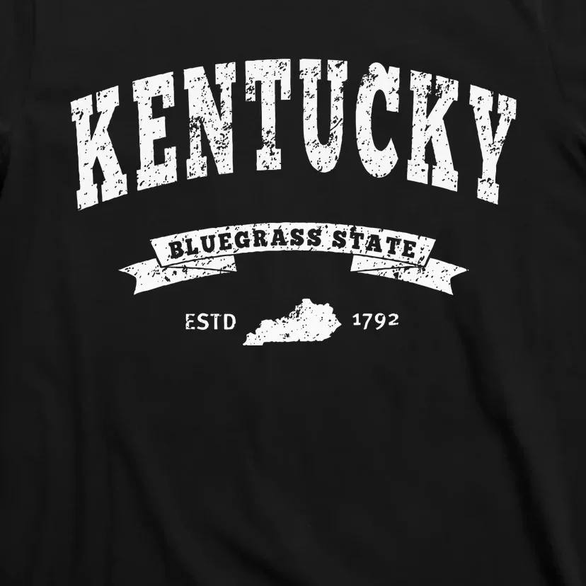 Kentucky Distressed Ky Bluegrass State T-Shirt