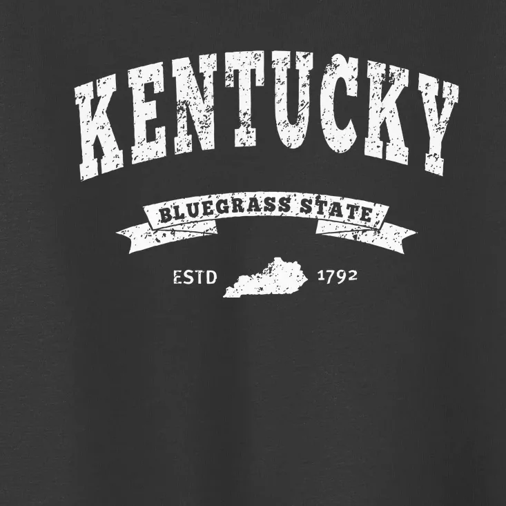 Kentucky Distressed Ky Bluegrass State Toddler T-Shirt