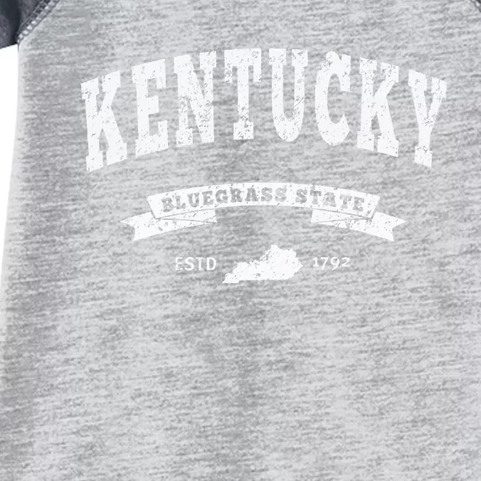 Kentucky Distressed Ky Bluegrass State Infant Baby Jersey Bodysuit