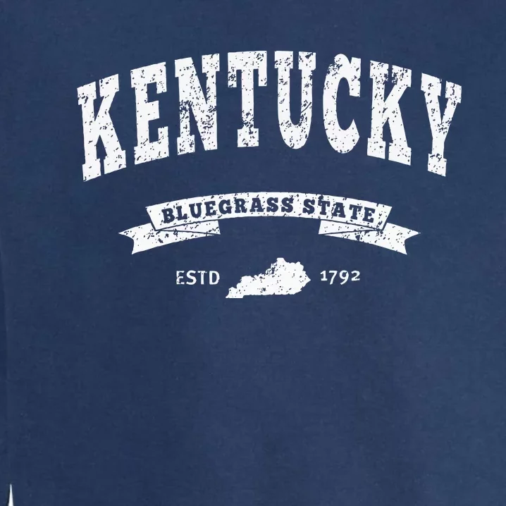 Kentucky Distressed Ky Bluegrass State Garment-Dyed Sweatshirt