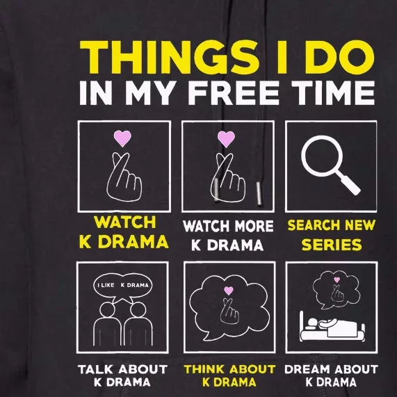 Korean Drama Kdrama Finger Heart Premium Hoodie