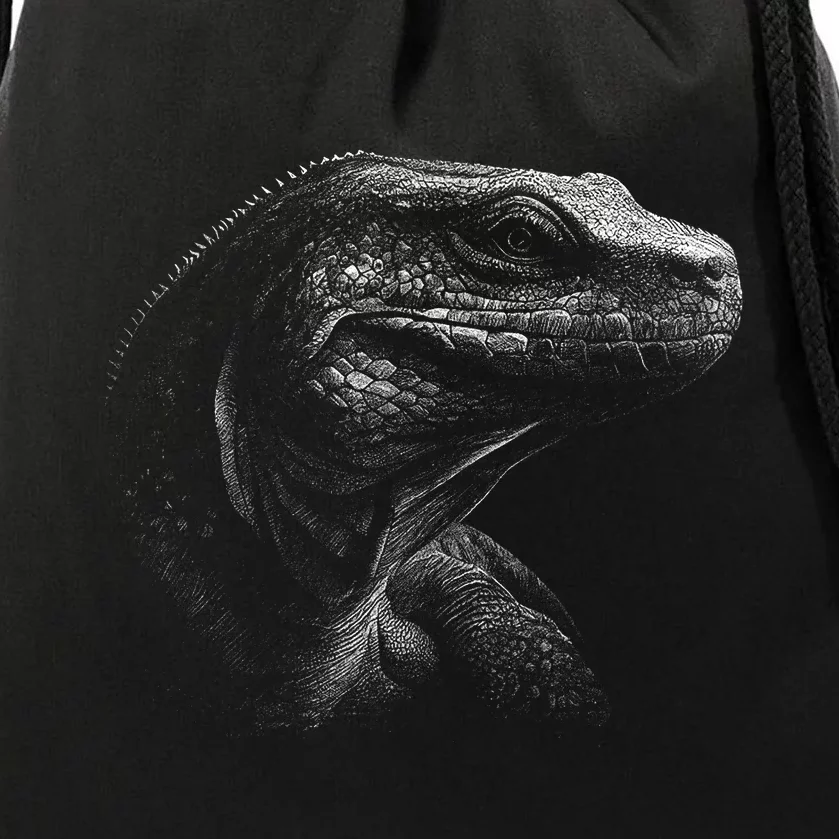 Komodo Dragon Drawstring Bag