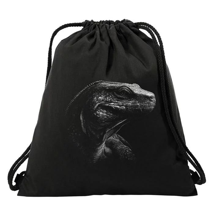 Komodo Dragon Drawstring Bag