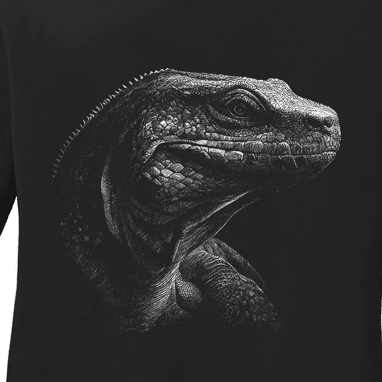 Komodo Dragon Ladies Long Sleeve Shirt