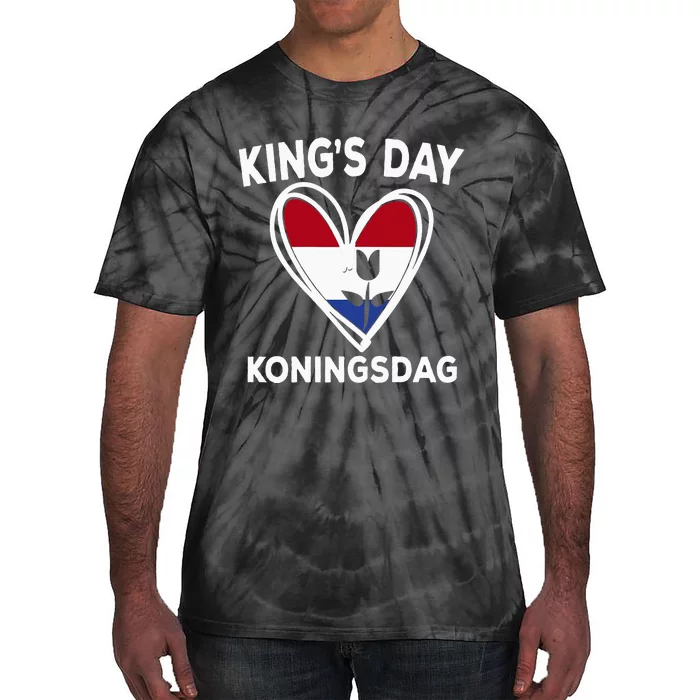 Kingsday Dutch Koningsdag Netherlands Kings Day Amsterdam Tie-Dye T-Shirt