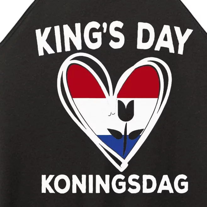 Kingsday Dutch Koningsdag Netherlands Kings Day Amsterdam Women’s Perfect Tri Rocker Tank