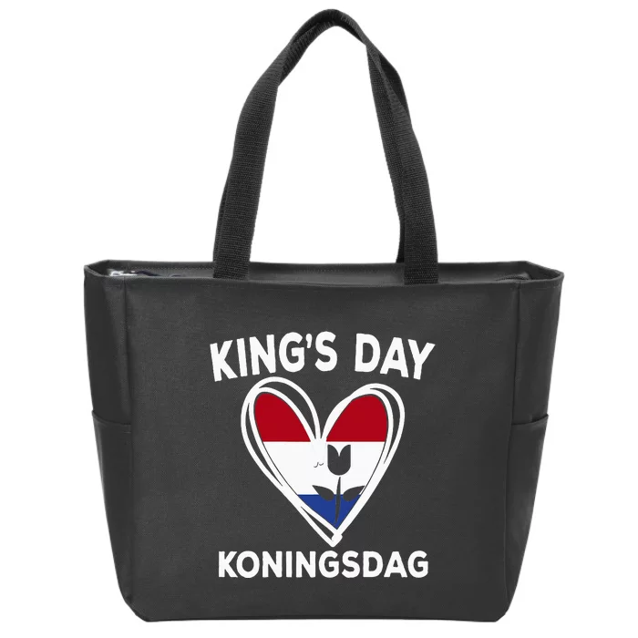 Kingsday Dutch Koningsdag Netherlands Kings Day Amsterdam Zip Tote Bag