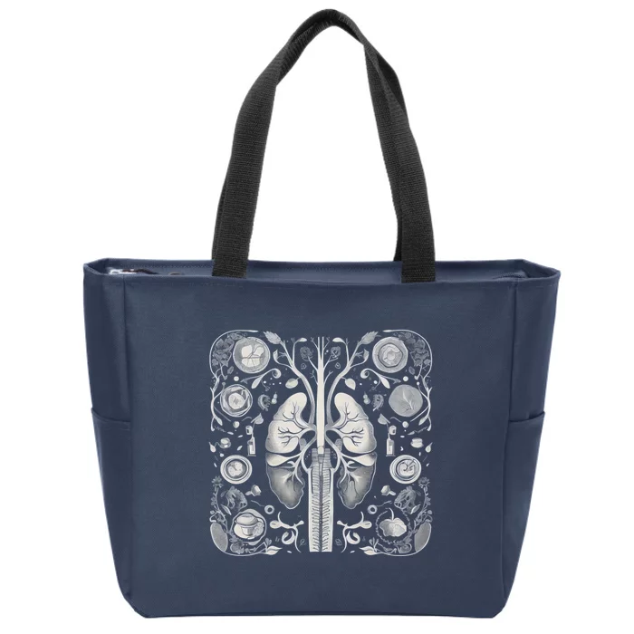 Kidney Disease Zip Tote Bag