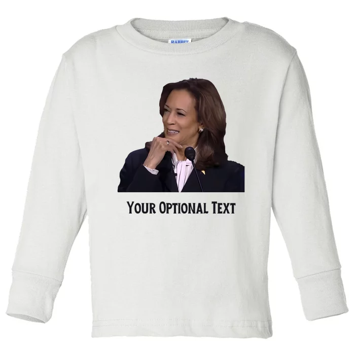 Kamala Debate Toddler Long Sleeve Shirt