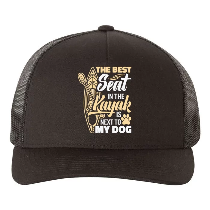 Kayaking Dog Kayaking Gear Lake Kayaking With Dog Kayak Funny Gift Yupoong Adult 5-Panel Trucker Hat