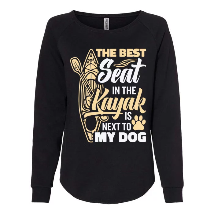 Kayaking Dog Kayaking Gear Lake Kayaking With Dog Kayak Funny Gift Womens California Wash Sweatshirt