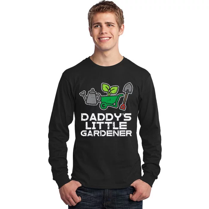 Kids Daddys Little Gardener Gardening Kids Toddlers Tall Long Sleeve T-Shirt