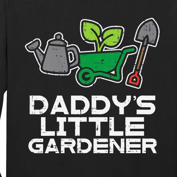 Kids Daddys Little Gardener Gardening Kids Toddlers Tall Long Sleeve T-Shirt