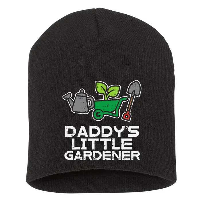 Kids Daddys Little Gardener Gardening Kids Toddlers Short Acrylic Beanie