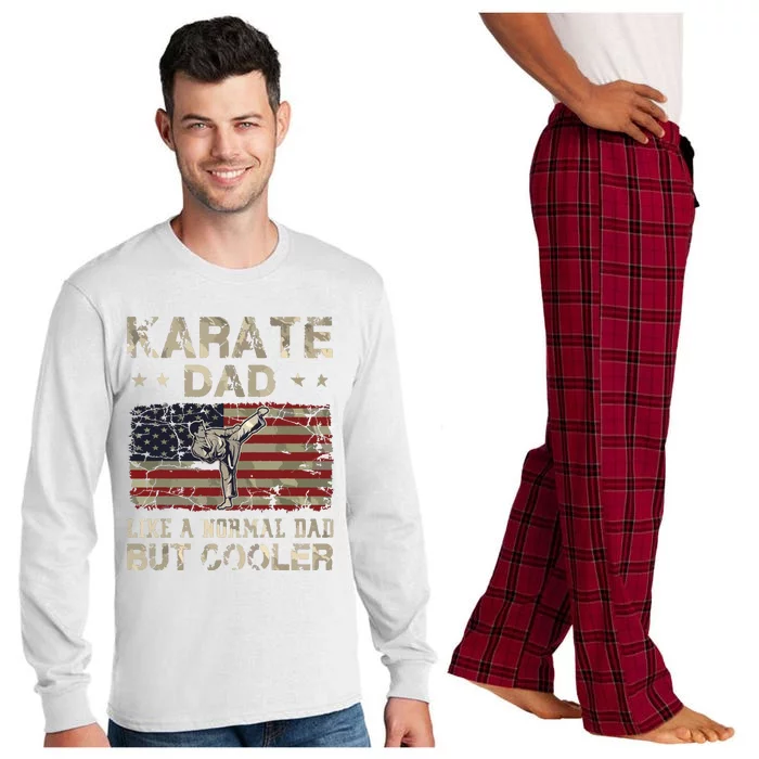 Karate Dad Like A Normal Dad But Cooler Fathers Day Long Sleeve Pajama Set