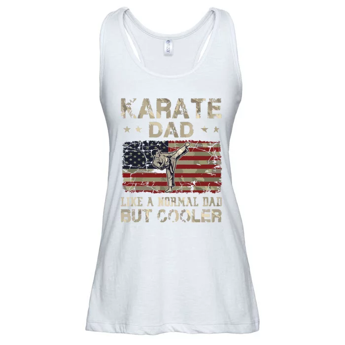 Karate Dad Like A Normal Dad But Cooler Fathers Day Ladies Essential Flowy Tank