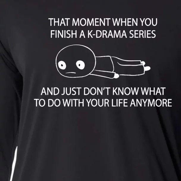 K Drama Lover Funny Kdrama Fan Cooling Performance Long Sleeve Crew