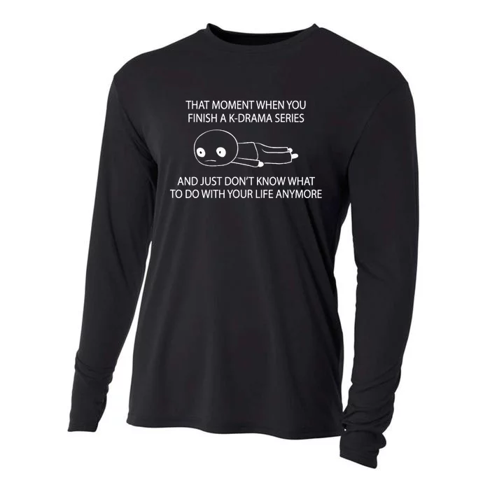 K Drama Lover Funny Kdrama Fan Cooling Performance Long Sleeve Crew