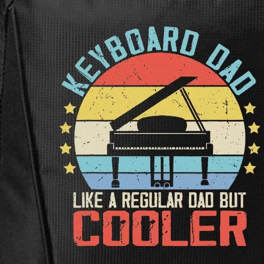 Keyboard Dad Like Normal Dad But Cooler City Backpack