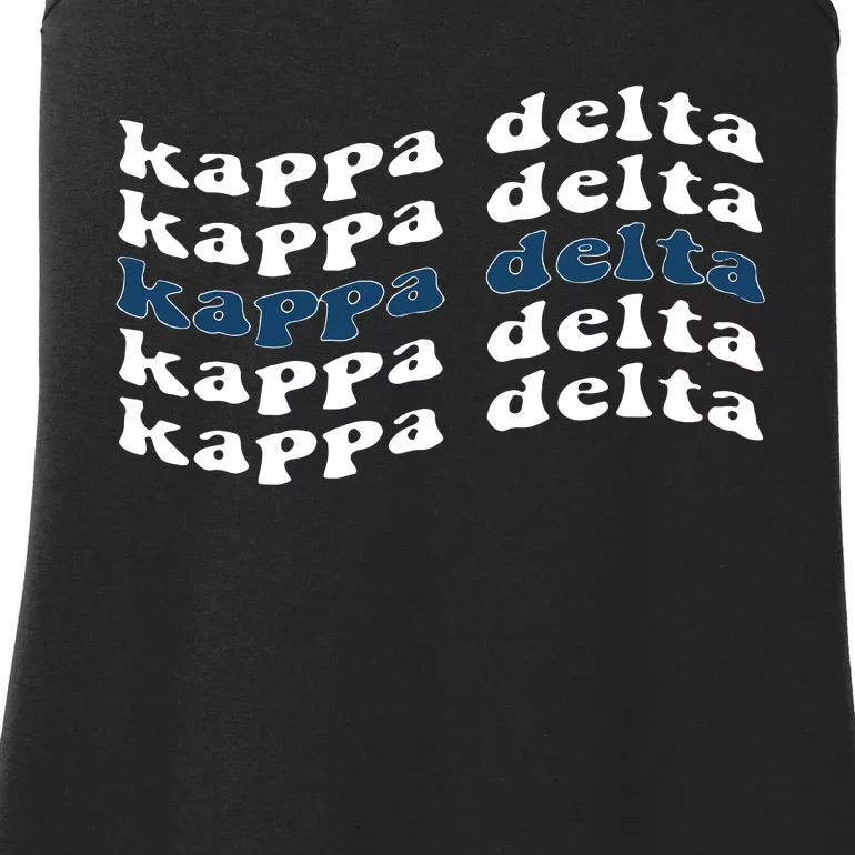 Kappa Delta Merch Kappa Delta Ride The Wave Ladies Essential Tank