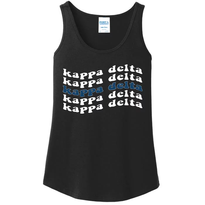 Kappa Delta Merch Kappa Delta Ride The Wave Ladies Essential Tank