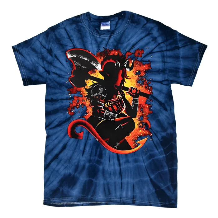 Karlach Dungeon Master Video Game Tie-Dye T-Shirt