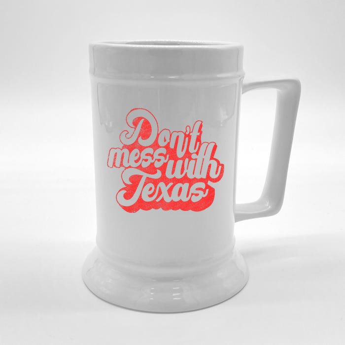 Kids Dont Mess With The Texas People Baby Texas Boy Texas Front & Back Beer Stein