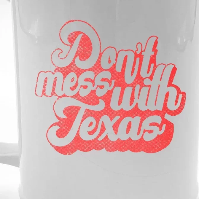 Kids Dont Mess With The Texas People Baby Texas Boy Texas Front & Back Beer Stein