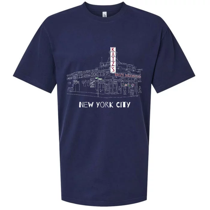 KatZ Deli New York City For Reuben Sandwich Fans Sueded Cloud Jersey T-Shirt